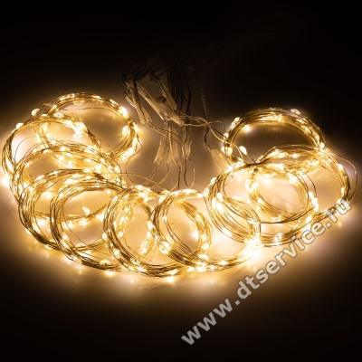 Гирлянда занавес 3х3м белый теплый 300Led ЭРА ЕGNIG-ZW_3